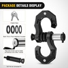 image:imageNilight 2 Pack 34 DRing Separate Shackle 45000 Lbs Break Strength  Includes 78 Lock Pin Isolators and Washers Off Road Recovery for Tow Strap Winch Truck Vehicle BlackBlack 34 wSeparate Shackle