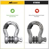 image:imageNilight 2 Pack 34 DRing Separate Shackle 45000 Lbs Break Strength  Includes 78 Lock Pin Isolators and Washers Off Road Recovery for Tow Strap Winch Truck Vehicle BlackGray 34 2 Pack