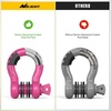image:imageNilight 2 Pack 34 DRing Separate Shackle 45000 Lbs Break Strength  Includes 78 Lock Pin Isolators and Washers Off Road Recovery for Tow Strap Winch Truck Vehicle BlackMagenta 34 2 Pack