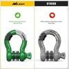 image:imageNilight 2 Pack 34 DRing Separate Shackle 45000 Lbs Break Strength  Includes 78 Lock Pin Isolators and Washers Off Road Recovery for Tow Strap Winch Truck Vehicle BlackDark Green 34 2 Pack