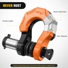 image:imageNilight 2 Pack 34 DRing Separate Shackle 45000 Lbs Break Strength  Includes 78 Lock Pin Isolators and Washers Off Road Recovery for Tow Strap Winch Truck Vehicle BlackBlack Orange 34 wSeparate Shackle