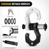 image:imageNilight 2 Pack 34 DRing Separate Shackle 45000 Lbs Break Strength  Includes 78 Lock Pin Isolators and Washers Off Road Recovery for Tow Strap Winch Truck Vehicle BlackBlack White 34 wSeparate Shackle