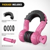 image:imageNilight 2 Pack 34 DRing Separate Shackle 45000 Lbs Break Strength  Includes 78 Lock Pin Isolators and Washers Off Road Recovery for Tow Strap Winch Truck Vehicle BlackPink 34 2 Pack