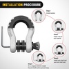image:imageNilight 2 Pack 34 DRing Separate Shackle 45000 Lbs Break Strength  Includes 78 Lock Pin Isolators and Washers Off Road Recovery for Tow Strap Winch Truck Vehicle BlackWhite 34 wAntiTheft Shackle