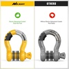 image:imageNilight 2 Pack 34 DRing Separate Shackle 45000 Lbs Break Strength  Includes 78 Lock Pin Isolators and Washers Off Road Recovery for Tow Strap Winch Truck Vehicle BlackYellow 34 2 Pack