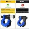 image:imageNilight 2 Pack 34 DRing Separate Shackle 45000 Lbs Break Strength  Includes 78 Lock Pin Isolators and Washers Off Road Recovery for Tow Strap Winch Truck Vehicle BlackBlack Blue 34 wSeparate Shackle
