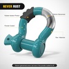 image:imageNilight 2 Pack 34 DRing Separate Shackle 45000 Lbs Break Strength  Includes 78 Lock Pin Isolators and Washers Off Road Recovery for Tow Strap Winch Truck Vehicle BlackTeal 34 2 Pack