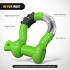 image:imageNilight 2 Pack 34 DRing Separate Shackle 45000 Lbs Break Strength  Includes 78 Lock Pin Isolators and Washers Off Road Recovery for Tow Strap Winch Truck Vehicle BlackGreen 34 2 Pack