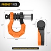 image:imageNilight 2 Pack 34 DRing Separate Shackle 45000 Lbs Break Strength  Includes 78 Lock Pin Isolators and Washers Off Road Recovery for Tow Strap Winch Truck Vehicle BlackBlack Orange 34 wSeparate Shackle