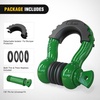 image:imageNilight 2 Pack 34 DRing Separate Shackle 45000 Lbs Break Strength  Includes 78 Lock Pin Isolators and Washers Off Road Recovery for Tow Strap Winch Truck Vehicle BlackDark Green 34 2 Pack