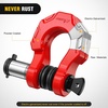 image:imageNilight 2 Pack 34 DRing Separate Shackle 45000 Lbs Break Strength  Includes 78 Lock Pin Isolators and Washers Off Road Recovery for Tow Strap Winch Truck Vehicle BlackRed 34 wSeparate Shackle