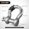 image:imageNilight 2 Pack 34 DRing Separate Shackle 45000 Lbs Break Strength  Includes 78 Lock Pin Isolators and Washers Off Road Recovery for Tow Strap Winch Truck Vehicle BlackGray 34 2 Pack