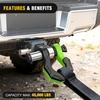 image:imageNilight 2 Pack 34 DRing Separate Shackle 45000 Lbs Break Strength  Includes 78 Lock Pin Isolators and Washers Off Road Recovery for Tow Strap Winch Truck Vehicle BlackBlack Green 34 wSeparate Shackle