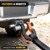 image:imageNilight 2 Pack 34 DRing Separate Shackle 45000 Lbs Break Strength  Includes 78 Lock Pin Isolators and Washers Off Road Recovery for Tow Strap Winch Truck Vehicle BlackBlack Orange 34 wSeparate Shackle