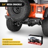 image:imageNilight 2 Pack 34 DRing Separate Shackle 45000 Lbs Break Strength  Includes 78 Lock Pin Isolators and Washers Off Road Recovery for Tow Strap Winch Truck Vehicle BlackBlack 34 31 Ton 2 Pack