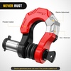 image:imageNilight 2 Pack 34 DRing Separate Shackle 45000 Lbs Break Strength  Includes 78 Lock Pin Isolators and Washers Off Road Recovery for Tow Strap Winch Truck Vehicle BlackBlack Red 34 wSeparate Shackle