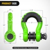 image:imageNilight 2 Pack 34 DRing Separate Shackle 45000 Lbs Break Strength  Includes 78 Lock Pin Isolators and Washers Off Road Recovery for Tow Strap Winch Truck Vehicle BlackGreen 34 wAntiTheft Shackle