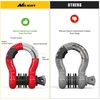 image:imageNilight 2 Pack 34 DRing Separate Shackle 45000 Lbs Break Strength  Includes 78 Lock Pin Isolators and Washers Off Road Recovery for Tow Strap Winch Truck Vehicle BlackRed 34 wAntiTheft Shackle