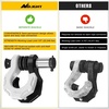 image:imageNilight 2 Pack 34 DRing Separate Shackle 45000 Lbs Break Strength  Includes 78 Lock Pin Isolators and Washers Off Road Recovery for Tow Strap Winch Truck Vehicle BlackBlack White 34 wSeparate Shackle