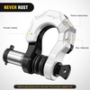 image:imageNilight 2 Pack 34 DRing Separate Shackle 45000 Lbs Break Strength  Includes 78 Lock Pin Isolators and Washers Off Road Recovery for Tow Strap Winch Truck Vehicle BlackBlack White 34 wSeparate Shackle