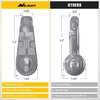 image:imageNilight 2 Pack 34 DRing Separate Shackle 45000 Lbs Break Strength  Includes 78 Lock Pin Isolators and Washers Off Road Recovery for Tow Strap Winch Truck Vehicle BlackSilver Gray31 Ton Mega