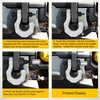image:imageNilight 2 Pack 34 DRing Separate Shackle 45000 Lbs Break Strength  Includes 78 Lock Pin Isolators and Washers Off Road Recovery for Tow Strap Winch Truck Vehicle BlackBlack White 34 wSeparate Shackle