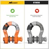 image:imageNilight 2 Pack 34 DRing Separate Shackle 45000 Lbs Break Strength  Includes 78 Lock Pin Isolators and Washers Off Road Recovery for Tow Strap Winch Truck Vehicle BlackOrange 34 31 Ton 2 Pack