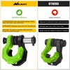 image:imageNilight 2 Pack 34 DRing Separate Shackle 45000 Lbs Break Strength  Includes 78 Lock Pin Isolators and Washers Off Road Recovery for Tow Strap Winch Truck Vehicle BlackBlack Green 34 wSeparate Shackle