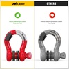 image:imageNilight 2 Pack 34 DRing Separate Shackle 45000 Lbs Break Strength  Includes 78 Lock Pin Isolators and Washers Off Road Recovery for Tow Strap Winch Truck Vehicle BlackRed