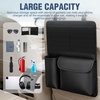 image:imageNilight Car Seat Back Organizer 2PCS Black PU Leather Universal  Cup Holder Tissue Box Removable Bucket Waterproof Multifunctional Storage Bag for Cars Vans SUVs MPVs Pickup TrucksBlack Leather1 Pc Middle Size