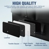 image:imageNilight Car Seat Back Organizer 2PCS Black PU Leather Universal  Cup Holder Tissue Box Removable Bucket Waterproof Multifunctional Storage Bag for Cars Vans SUVs MPVs Pickup TrucksBlack Leather wBucket2Pcs Long Size