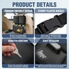 image:imageNilight Car Seat Back Organizer 2PCS Black PU Leather Universal  Cup Holder Tissue Box Removable Bucket Waterproof Multifunctional Storage Bag for Cars Vans SUVs MPVs Pickup TrucksBlack Oxford Fabric 2Pcs Middle Size