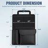 image:imageNilight Car Seat Back Organizer 2PCS Black PU Leather Universal  Cup Holder Tissue Box Removable Bucket Waterproof Multifunctional Storage Bag for Cars Vans SUVs MPVs Pickup TrucksBlack Leather1 Pc Middle Size