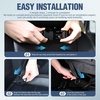 image:imageNilight Car Seat Back Organizer 2PCS Black PU Leather Universal  Cup Holder Tissue Box Removable Bucket Waterproof Multifunctional Storage Bag for Cars Vans SUVs MPVs Pickup TrucksBlack Leather wTray and Bucket2Pcs Long Size