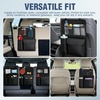 image:imageNilight Car Seat Back Organizer 2PCS Black PU Leather Universal  Cup Holder Tissue Box Removable Bucket Waterproof Multifunctional Storage Bag for Cars Vans SUVs MPVs Pickup TrucksBlack Leather2Pcs Middle Size