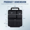 image:imageNilight Car Seat Back Organizer 2PCS Black PU Leather Universal  Cup Holder Tissue Box Removable Bucket Waterproof Multifunctional Storage Bag for Cars Vans SUVs MPVs Pickup TrucksBlack Oxford Fabric 2Pcs Middle Size