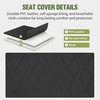 image:imageNilight Golf Cart Front Seat Cover 1PC Black Leather Club Car DS  Waterproof Leather No Staple Design All Season Protection Sun Scratch Resistant Cover Fits 19822000 Club Car DS19822000 Club Car DS BlackFront