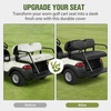 image:imageNilight Golf Cart Front Seat Cover 1PC Black Leather Club Car DS  Waterproof Leather No Staple Design All Season Protection Sun Scratch Resistant Cover Fits 19822000 Club Car DS20042019 Club Car Precedent Black FrontRear