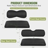 image:imageNilight Golf Cart Front Seat Cover 1PC Black Leather Club Car DS  Waterproof Leather No Staple Design All Season Protection Sun Scratch Resistant Cover Fits 19822000 Club Car DS0716 Drive G291725 Drive 2 Black FrontRear