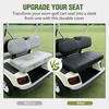 image:imageNilight Golf Cart Front Seat Cover 1PC Black Leather Club Car DS  Waterproof Leather No Staple Design All Season Protection Sun Scratch Resistant Cover Fits 19822000 Club Car DS19822000 Club Car DS Black FrontRear