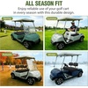 image:imageNilight Golf Cart Front Seat Cover 1PC Black Leather Club Car DS  Waterproof Leather No Staple Design All Season Protection Sun Scratch Resistant Cover Fits 19822000 Club Car DS19822000 Club Car DS BlackFront
