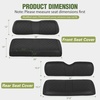 image:imageNilight Golf Cart Front Seat Cover 1PC Black Leather Club Car DS  Waterproof Leather No Staple Design All Season Protection Sun Scratch Resistant Cover Fits 19822000 Club Car DS20002025 Club Car DS Black FrontRear