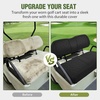 image:imageNilight Golf Cart Front Seat Cover 1PC Black Leather Club Car DS  Waterproof Leather No Staple Design All Season Protection Sun Scratch Resistant Cover Fits 19822000 Club Car DS20002026 Club Car DS BlackFront