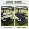 image:imageNilight Golf Cart Front Seat Cover 1PC Black Leather Club Car DS  Waterproof Leather No Staple Design All Season Protection Sun Scratch Resistant Cover Fits 19822000 Club Car DS0716 Drive G291725 Drive 2 Black FrontRear
