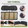 image:imageNilight Golf Cart Front Seat Cover 1PC Black Leather Club Car DS  Waterproof Leather No Staple Design All Season Protection Sun Scratch Resistant Cover Fits 19822000 Club Car DS20002025 Club Car DS Black FrontRear