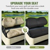 image:imageNilight Golf Cart Front Seat Cover 1PC Black Leather Club Car DS  Waterproof Leather No Staple Design All Season Protection Sun Scratch Resistant Cover Fits 19822000 Club Car DS20042019 Club Car Precedent BlackFront