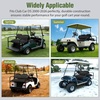 image:imageNilight Golf Cart Front Seat Cover 1PC Black Leather Club Car DS  Waterproof Leather No Staple Design All Season Protection Sun Scratch Resistant Cover Fits 19822000 Club Car DS20002025 Club Car DS Black FrontRear