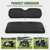 image:imageNilight Golf Cart Front Seat Cover 1PC Black Leather Club Car DS  Waterproof Leather No Staple Design All Season Protection Sun Scratch Resistant Cover Fits 19822000 Club Car DSUniversal Fit BlackRear