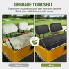 image:imageNilight Golf Cart Front Seat Cover 1PC Black Leather Club Car DS  Waterproof Leather No Staple Design All Season Protection Sun Scratch Resistant Cover Fits 19822000 Club Car DS19822000 Club Car DS BlackFront