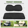 image:imageNilight Golf Cart Front Seat Cover 1PC Black Leather Club Car DS  Waterproof Leather No Staple Design All Season Protection Sun Scratch Resistant Cover Fits 19822000 Club Car DS20042019 Club Car Precedent BlackFront